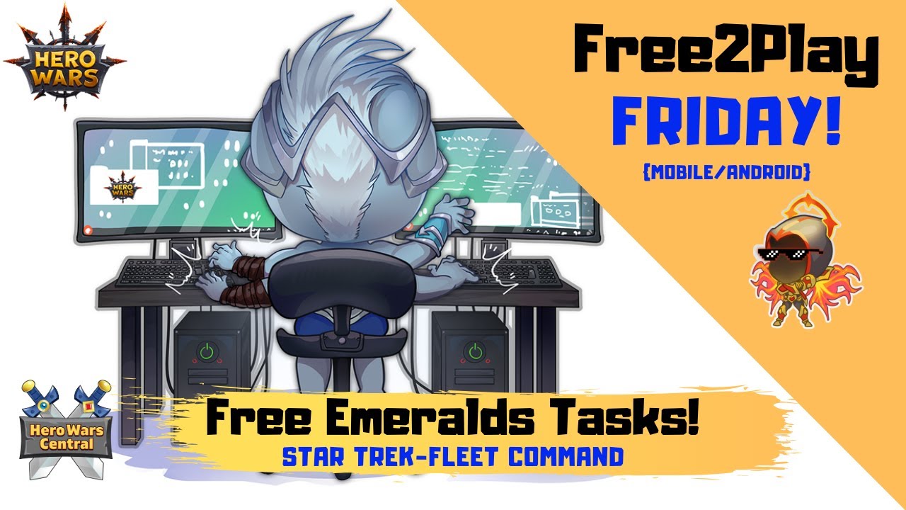 Hero Wars Mobile | Free Emeralds Tasks - Star Trek Fleet Command Free2Play  Android Mobile - Youtube