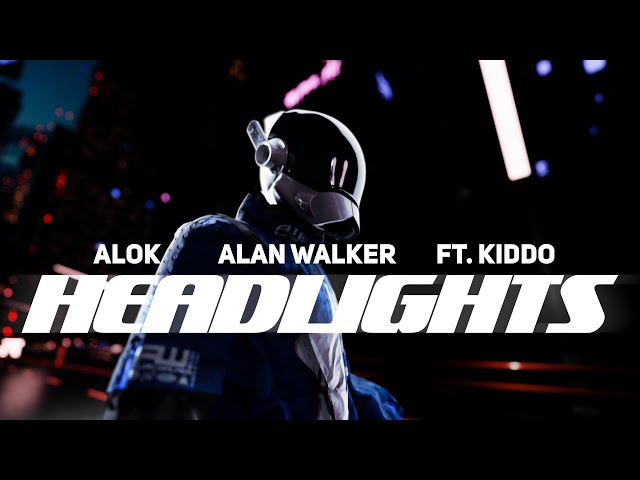 Alok u0026 Alan Walker - Headlights (feat. KIDDO) [Official Lyric Video] class=