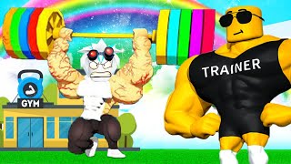 ПОСТРОИЛ САМЫЙ КРУТОЙ ТРЕНАЖЕРНЫЙ ЗАЛ В РОБЛОКСЕ! ROBLOX Gym Tycoon