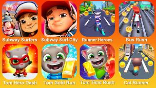 Subway Surf,Subway Surf City,Runner Heroes,Bus Rush,TomHero Dash,Tom GoldRun,Tom TimeRush,Cat Runner screenshot 3