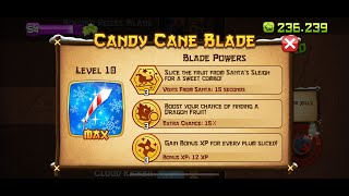 Fruit Ninja Classic - 30 phút với Candy Cane Blade screenshot 3