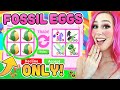 TRADING FOSSIL EGG FOR LEGENDARIES! Roblox Adopt Me Fossil Egg Update