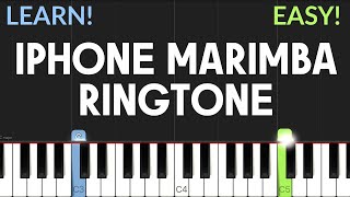 Iphone Marimba Ringtone | EASY Piano Tutorial Resimi