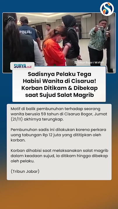 SADISNYA PELAKU Tega Habisi Wanita di Cisarua! Korban Ditikam dan Dibekap saat Sujud Salat Magrib