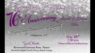 Friendship Baptist Church, Duluth, GA - 76th Anniversary Service