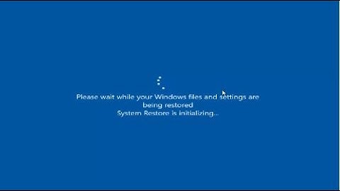 System Restore Windows 10 Safe Mode