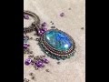 Mother Earth Pendant - Beading Around A Cabochon