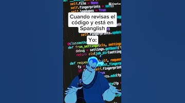 Cuando el código está en spanglish 🤦🤣 -  #programacionenespañol