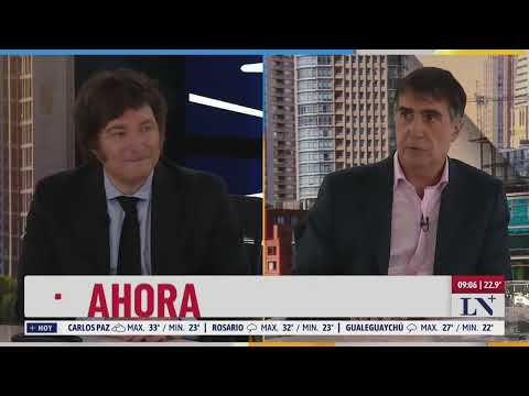 El presidente Javier Milei, en entrevista exclusiva con Antonio Laje