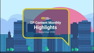GP Monthly Highlights November