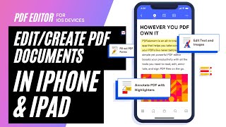How to Edit PDF Files in iPhone and iPad | PDFElement for iOS Review