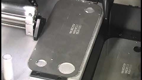 Dot Pin Marking (Dot Peen) Nameplates with Part Feeder and Sound Enclosure - SCHMIDT