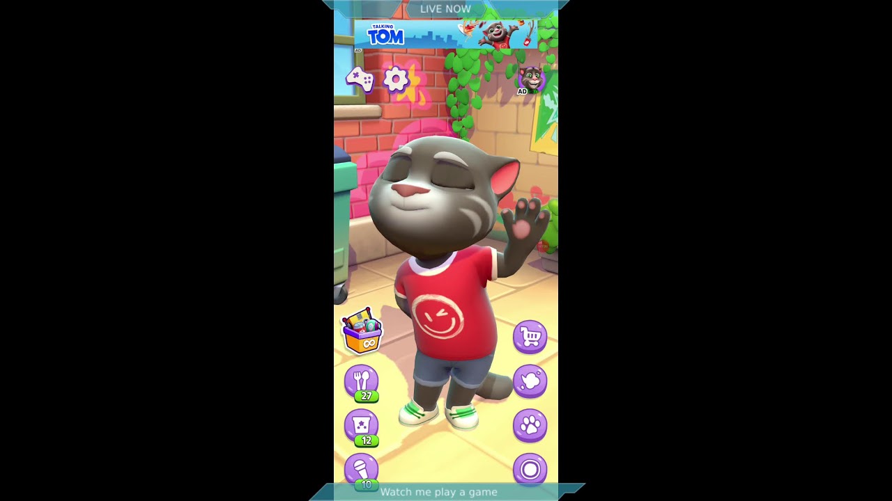 my friend talking tom cat 😺