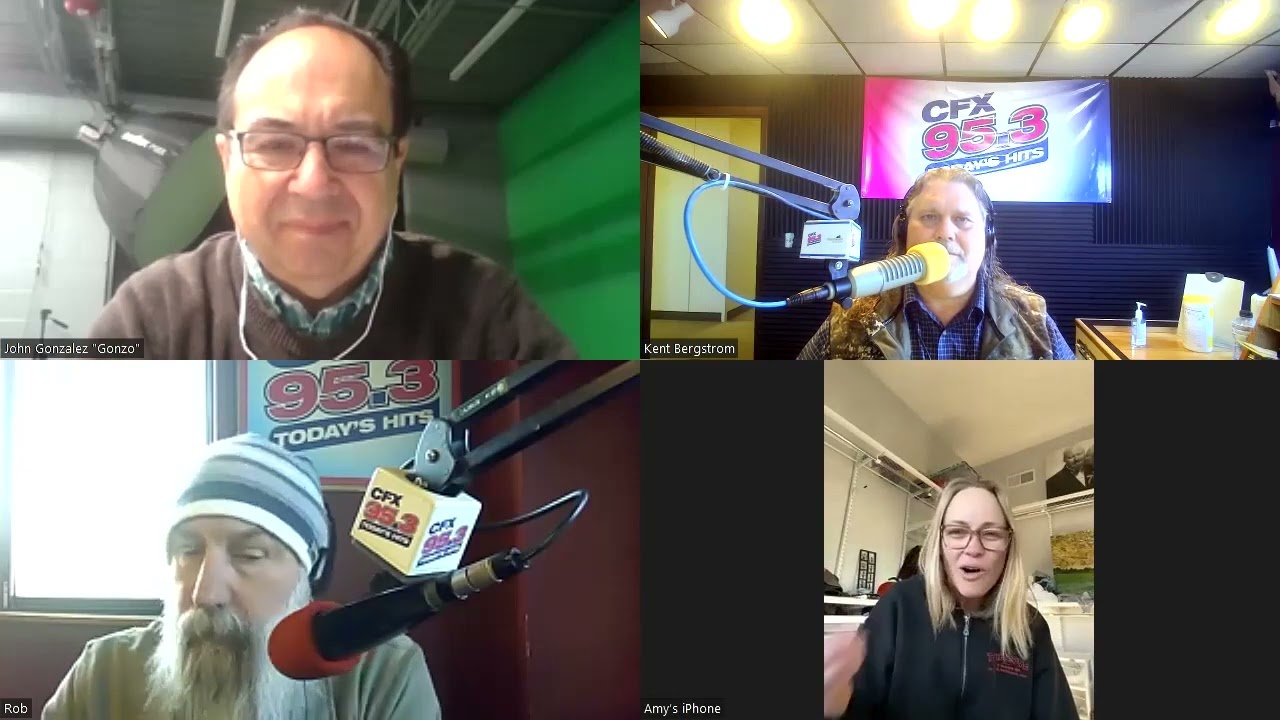 Amy & Gonzo on the CFX 'Breakfast Flakes' morning show (March 30, 2023)