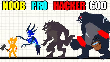 NOOB vs PRO vs HACKER vs GOD Stick Fight Endless Battle #2