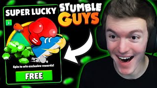 SPINNING *SUPER LUCKY* WHEELS IN STUMBLE GUYS! (SPECIAL EMOTES)