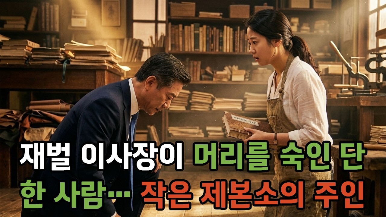 재벌 이사장이 무릎 꿇은 제본소 주인의 정체
