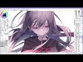 女の子描いてみた【イラストメイキング】