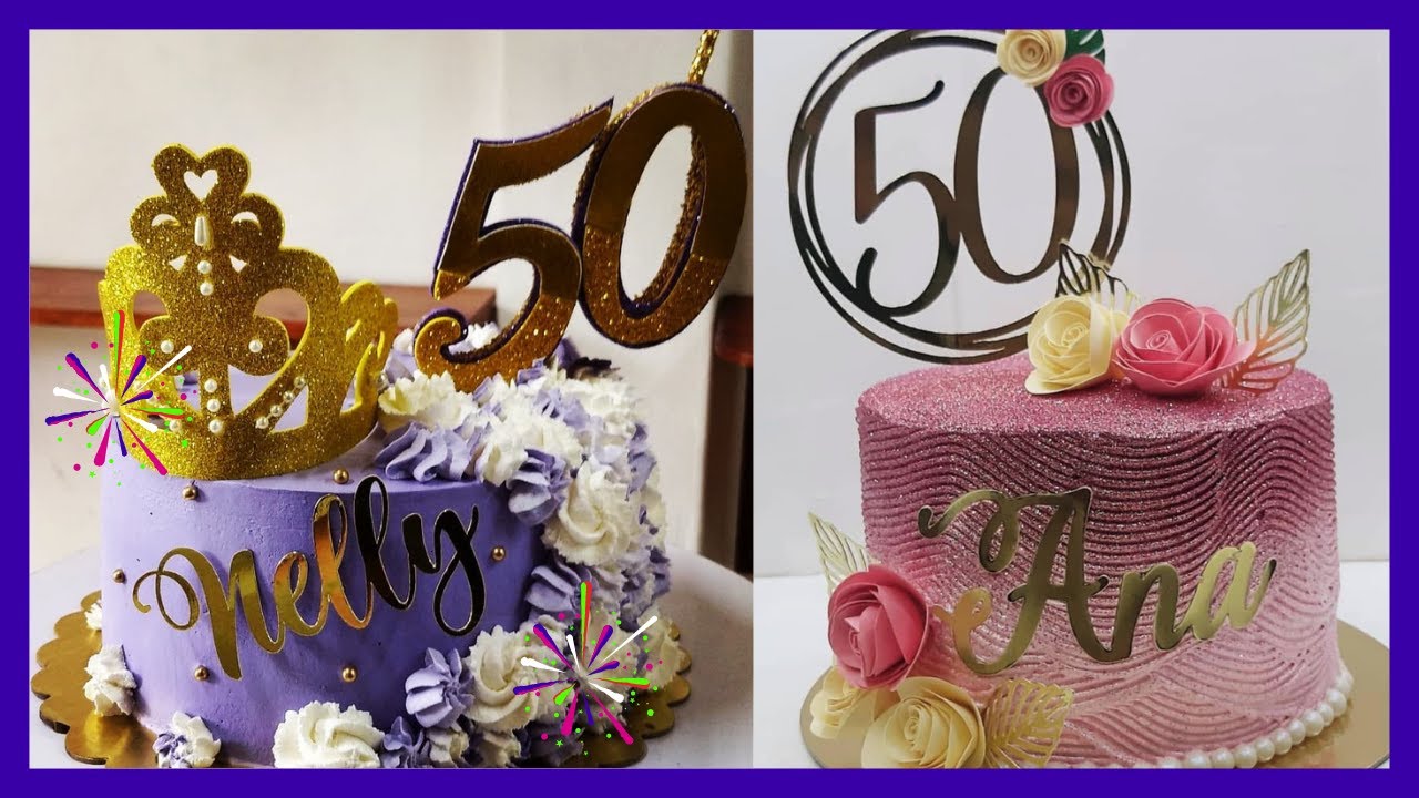 bolos de aniversário feminino 50 anos