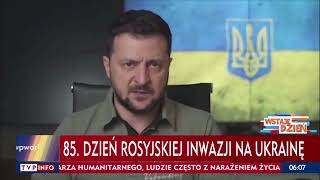 Zełenski: wszystkie miasta tymczasowo okupowane przez Rosjan powrócą do Ukrainy