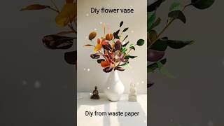 Diy Flower Vase Looks Realisticdiy Flower Vase By Waste Paperpaper Craft
