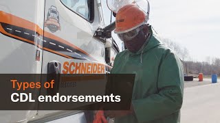 Types of CDL endorsements and how to get them