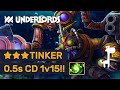 ★★★ TINKER 0.5sec CD 1v15!! Dota Underlords Scrappy Mage New Meta?!