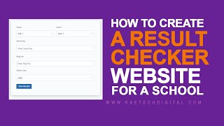 How to create Result Checker website for a school screenshot 2