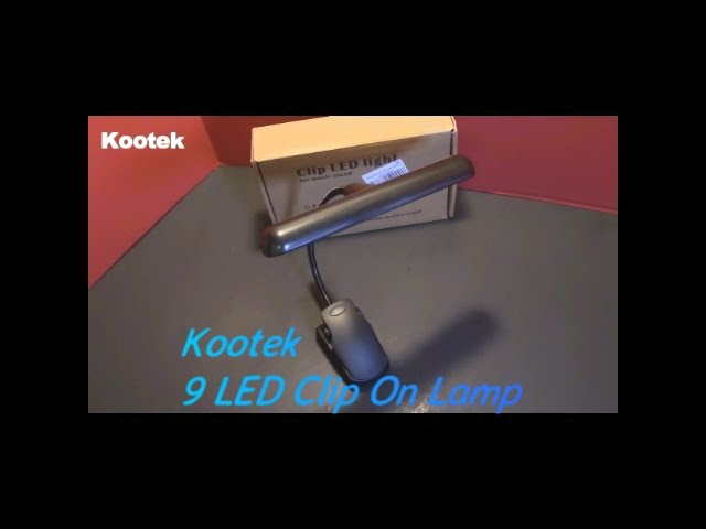 KOOTEK PORTABLE CLIP ON MUSIC LIGHT STAND 9 LED ORCHESTRA LAMP ADJUSTA – I  Want Home & Kitchen