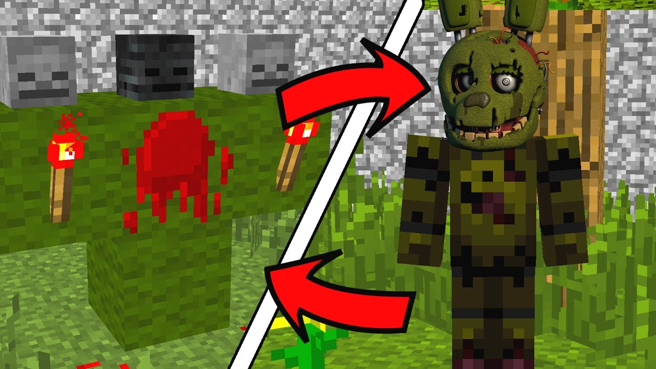 How To Spawn FNAF Springtrap in Minecraft (Springtrap