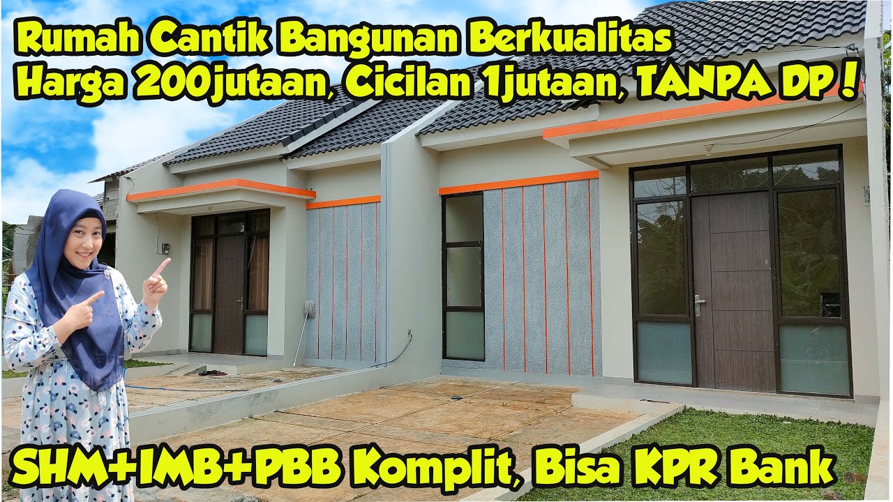 RUMAH 200JUTAAN TANPA DP BISA KPR VIA BANK. SHM, IMB, PBB KOMPLIT