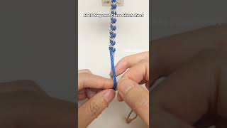 How to Tie Half Diagonal Clove Hitch Knot 2601087 Quick Macrame Tutorial #shortstutorial #knot #diy#