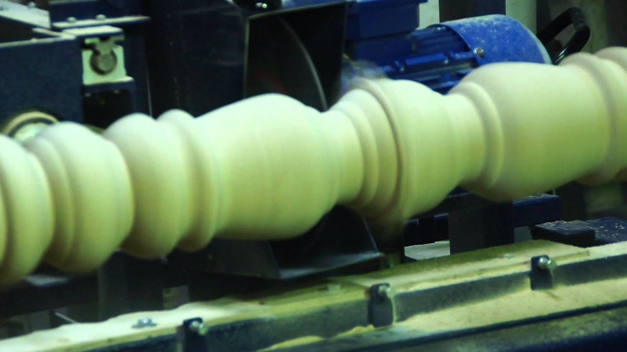 Изготовление балясины на токарно-копировальном станке - YouTube