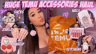 HUGE TEMU ACCESSORIES HAUL 2023 | 20+ items | is it worth it!? (shoes, makeup, nails \& more!!)