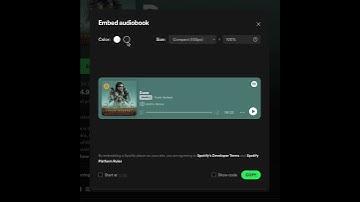 Spotify has added the ability to embed audiobooks on the web. #NewSpotify