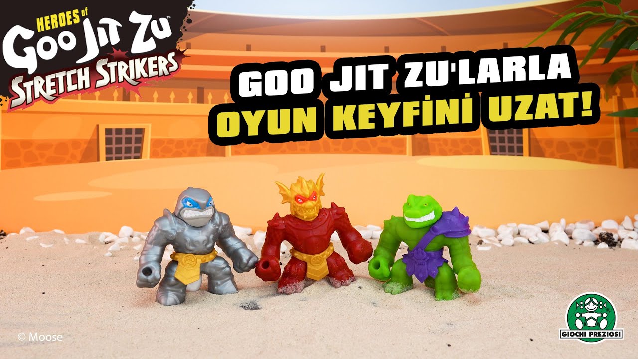 Süper Güçlerle Dolu Goo Jit Zu Stretch Strikers'ları Biriktir