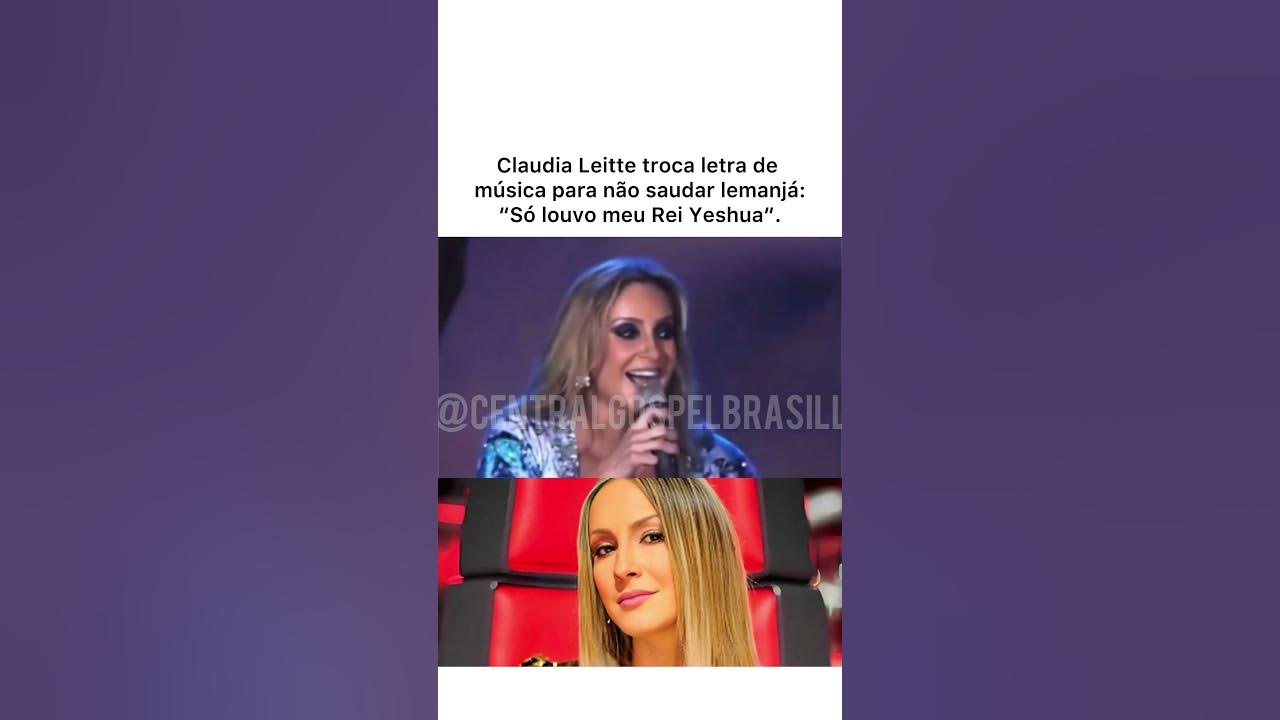 Claudia Leitte troca letra de música para não saudar lemanjá:“Só louvo meu Rei Yeshua”.