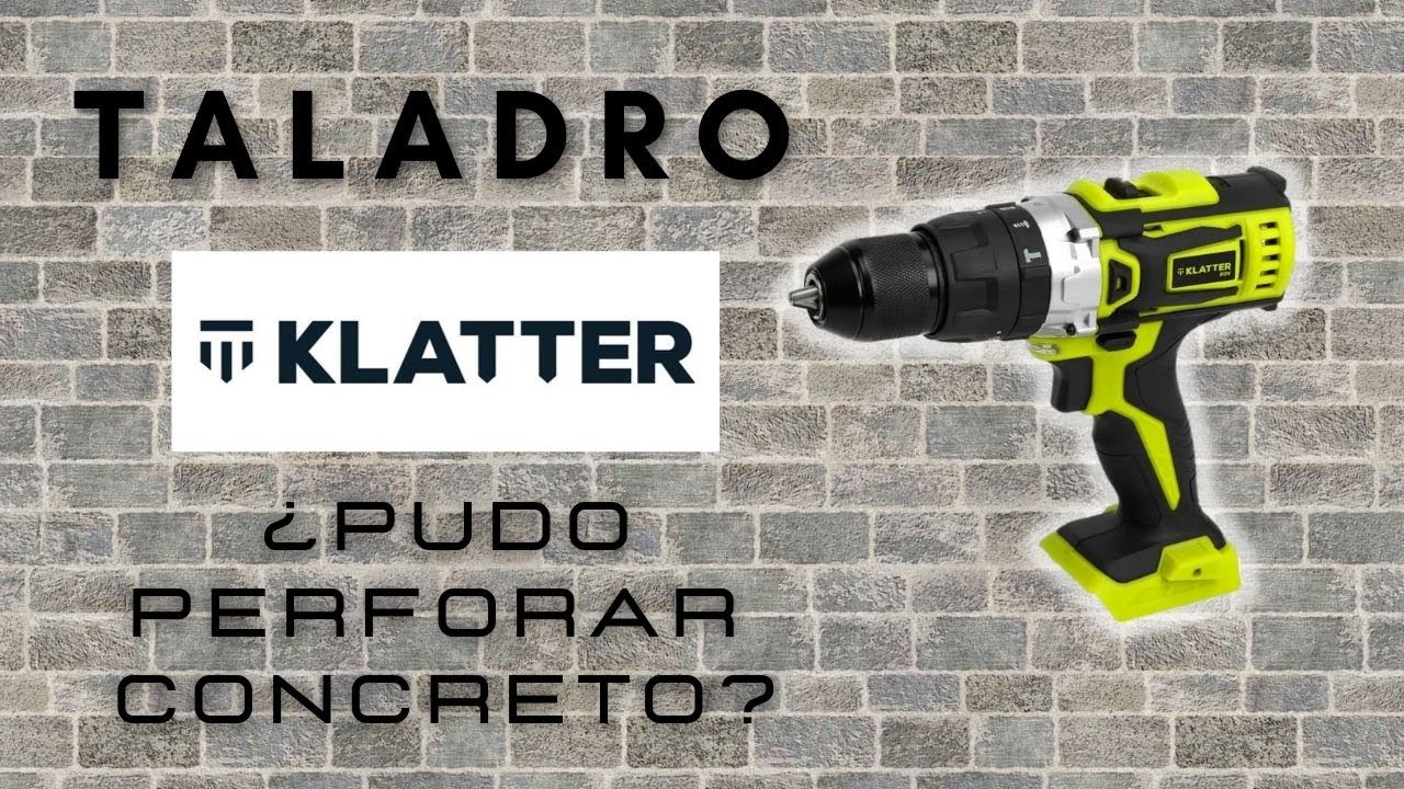 Taladro Económico Klatter ¿pudo con el concreto? - YouTube