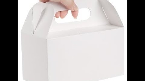 HOW TO FOLD GABLE BOXES