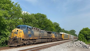 CSX AC44CW 351 w/ Sick K5LA Leads YN2 Duo on M587-27 on 5/27/23