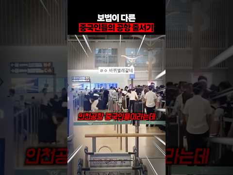 보법이 다른 중국인들의 공항 줄서기 thumbnail