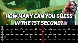 Video thumbnail of "13 Instantly Recognizable Electric Guitar Intros (with TAB)"