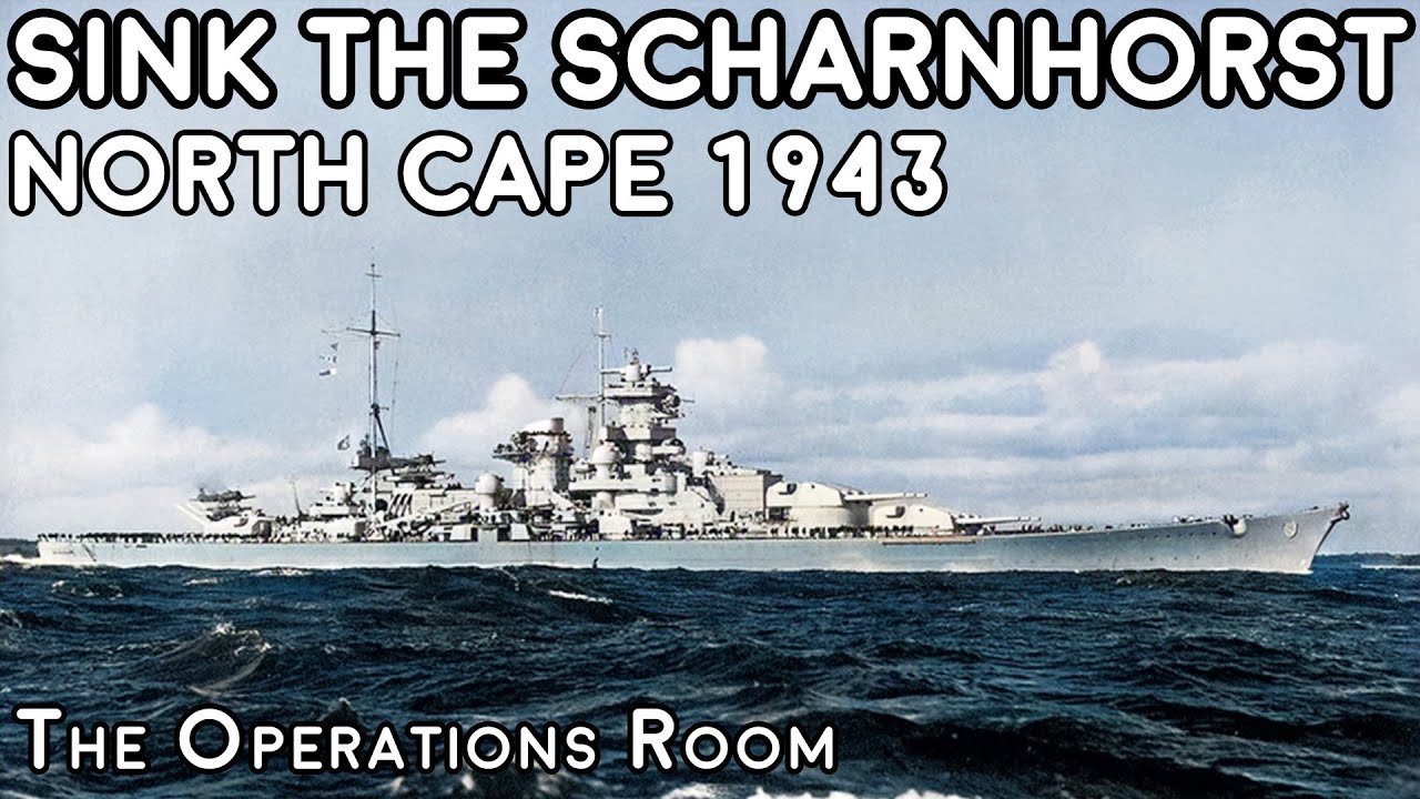 The Sinking of Scharnhorst The Battle of North Cape 1943   Animated