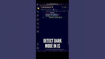 😮😮 Detect Dark Mode using this one-liner JavaScript code! #shorts #javascript #programming #coding