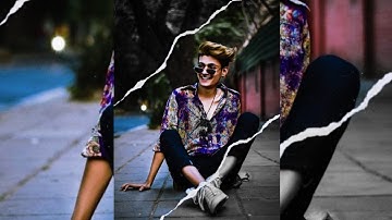 How To Make A Color Splash Paper Tear Edit | PicsArt Tutorial Video Shot #editing