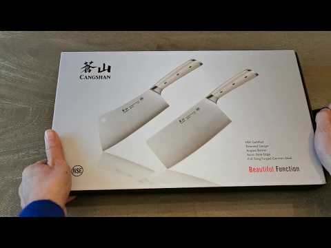 Cangshan S1 Series 2 Piece Cleaver Knife Set Unboxing Costco èåå¼ç®± Youtube