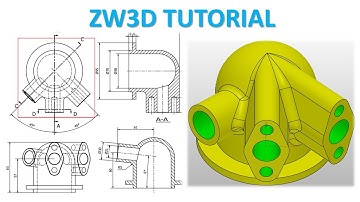 ZW3D Tutorial 35 | 3D Modeling Basic Design Beginners