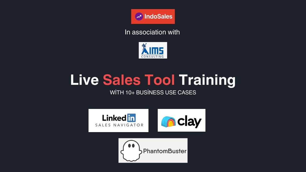 Live Sales Tool Training LinkedIn Sales Navigator, Clay & PhantomBuster