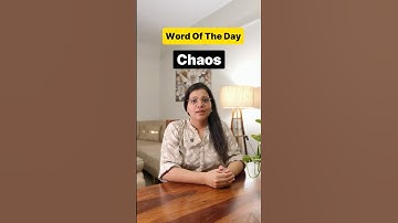 What is CHAOS? | Meaning and examples #englishvocabulary #learnenglish #chaos #vocabulary #english