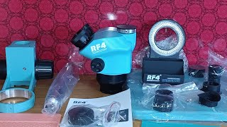 rf4 rf7050 tvp+ microscope/rf4 microscope/rf7050 tvp+ unboxing/7050tvp+full review/full detail/price